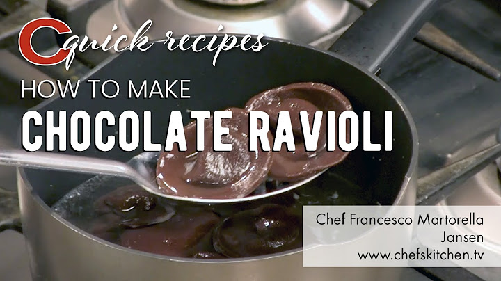 Συνταγή με σοκολατένια ραβιόλια